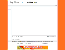Tablet Screenshot of chat.ingilizce.tk